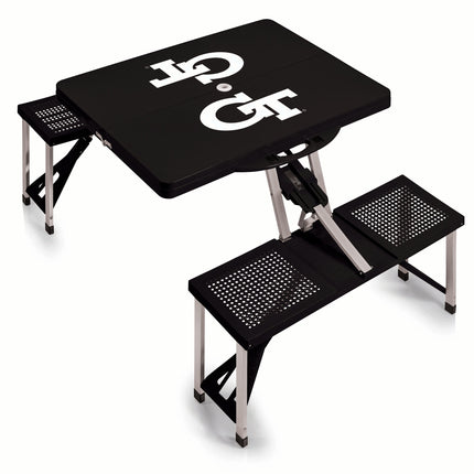 Georgia Tech Yellow Jackets Picnic Table Folding Table with Seats