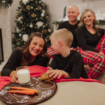 Dear Santa Milk & Cookies Serving Tray