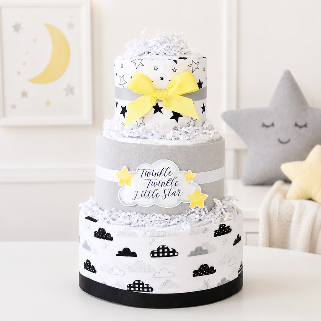 Moon Diaper Cake