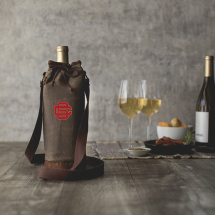 USC Trojans - Waxed Canvas Wine Tote