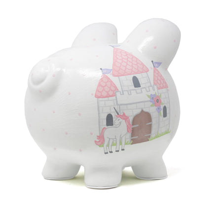 Unicorn Castle Large Piggy Bank