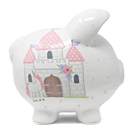 Unicorn Castle Large Piggy Bank