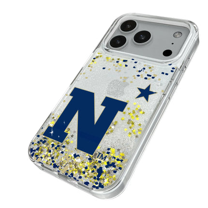 United State Naval Academy Midshipmen Confetti Glitter Phone Case for Apple iPhone