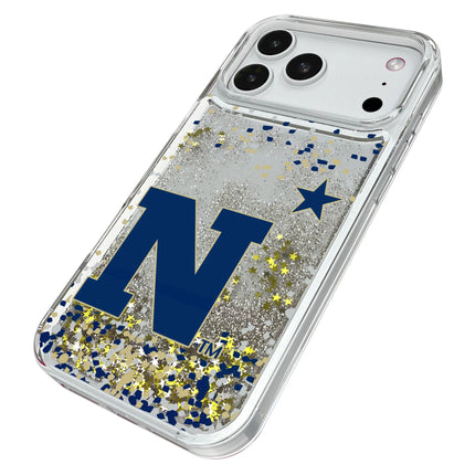 United State Naval Academy Midshipmen Confetti Glitter Phone Case for Apple iPhone