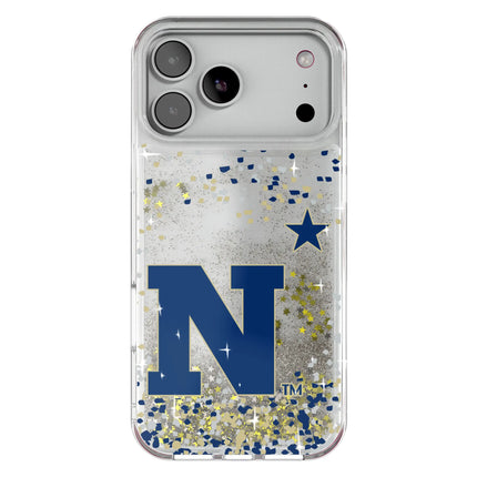 United State Naval Academy Midshipmen Confetti Glitter Phone Case for Apple iPhone