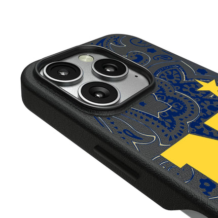 United State Naval Academy Midshipmen Paisley MagSafe Compatible Phone Case for Apple iPhone
