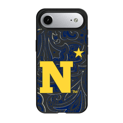 United State Naval Academy Midshipmen Paisley MagSafe Compatible Phone Case for Apple iPhone