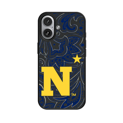 United State Naval Academy Midshipmen Paisley MagSafe Compatible Phone Case for Apple iPhone
