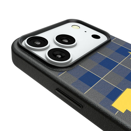 United State Naval Academy Midshipmen Plaid MagSafe Compatible Phone Case for Apple iPhone