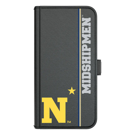 United State Naval Academy Midshipmen Sidebar Folio 2.0 Case for Apple iPhone