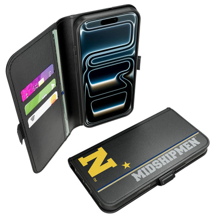 United State Naval Academy Midshipmen Sidebar Folio 2.0 Case for Apple iPhone