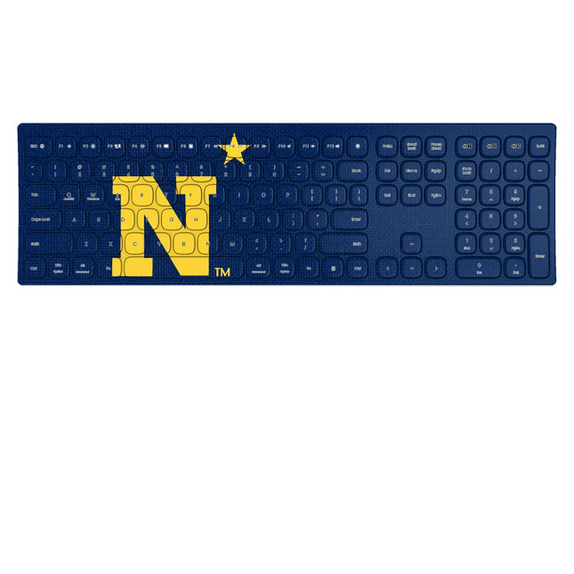United State Naval Academy Midshipmen Solid Curved Wireless Keyboard