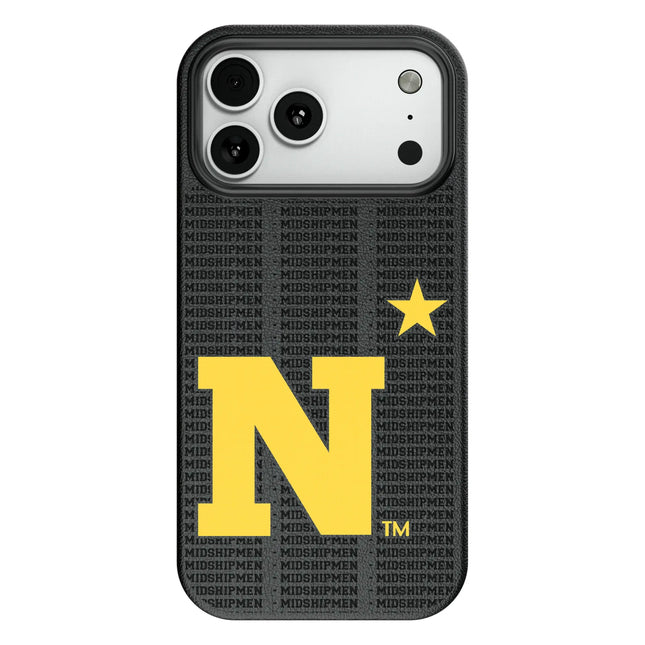 United State Naval Academy Midshipmen Text Backdrop MagSafe Compatible Phone Case for Apple iPhone