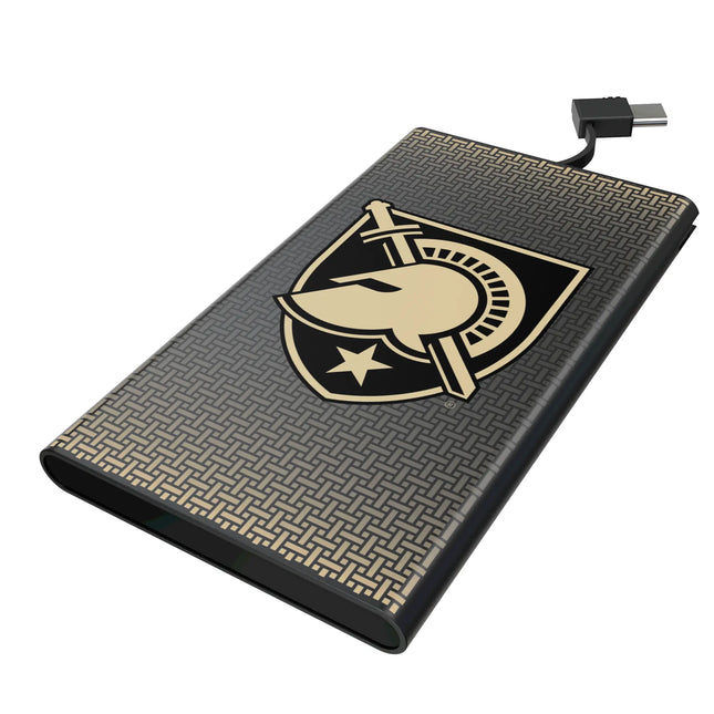 United States Military Academy Black Knights Linen 5000mAh Flat Powerbank