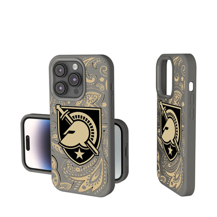 United States Military Academy Black Knights Paisley Soft Touch Phone Case for Apple iPhone