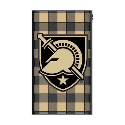 United States Military Academy Black Knights Plaid 5000mAh Flat Powerbank