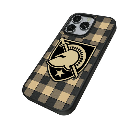 United States Military Academy Black Knights Plaid MagSafe Compatible Phone Case for Apple iPhone