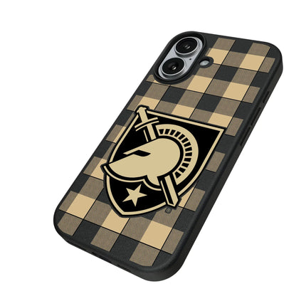 United States Military Academy Black Knights Plaid MagSafe Compatible Phone Case for Apple iPhone