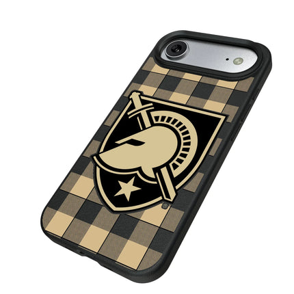 United States Military Academy Black Knights Plaid MagSafe Compatible Phone Case for Apple iPhone