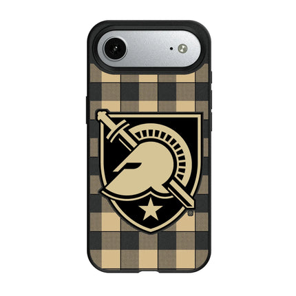 United States Military Academy Black Knights Plaid MagSafe Compatible Phone Case for Apple iPhone