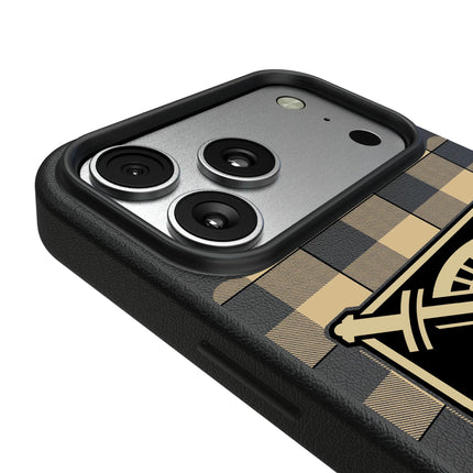 United States Military Academy Black Knights Plaid MagSafe Compatible Phone Case for Apple iPhone
