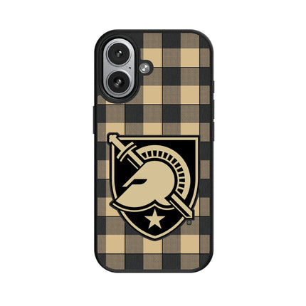 United States Military Academy Black Knights Plaid MagSafe Compatible Phone Case for Apple iPhone