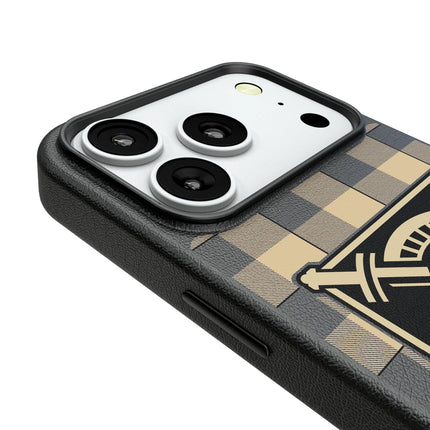 United States Military Academy Black Knights Plaid MagSafe Compatible Phone Case for Apple iPhone
