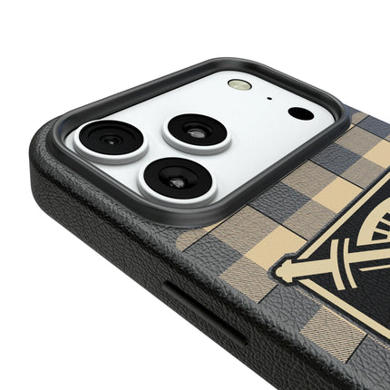 United States Military Academy Black Knights Plaid MagSafe Compatible Phone Case for Apple iPhone