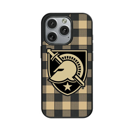United States Military Academy Black Knights Plaid MagSafe Compatible Phone Case for Apple iPhone