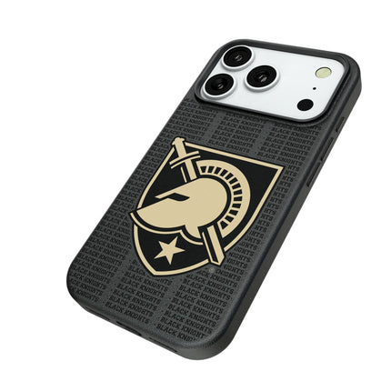 United States Military Academy Black Knights Text Backdrop MagSafe Compatible Phone Case for Apple iPhone