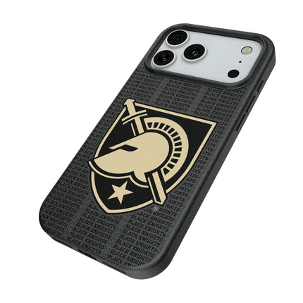 United States Military Academy Black Knights Text Backdrop MagSafe Compatible Phone Case for Apple iPhone