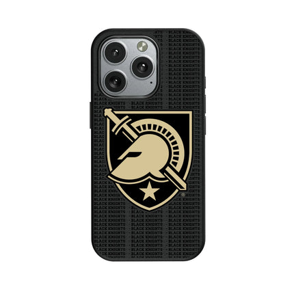 United States Military Academy Black Knights Text Backdrop MagSafe Compatible Phone Case for Apple iPhone