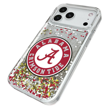 University of Alabama Crimson Tide Confetti Glitter Phone Case for Apple iPhone