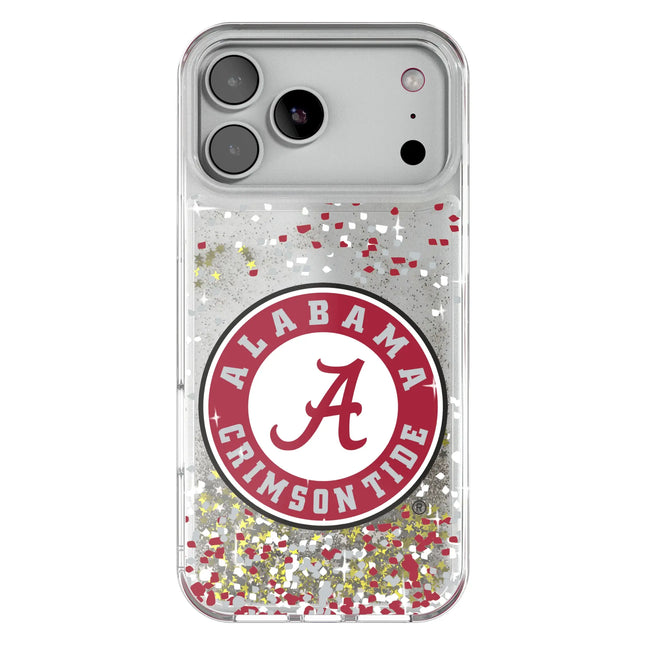 University of Alabama Crimson Tide Confetti Glitter Phone Case for Apple iPhone