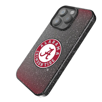 University of Alabama Crimson Tide Linen Black Bling Phone Case for Apple iPhone
