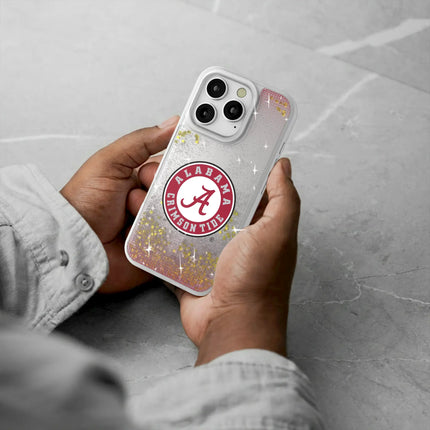 University of Alabama Crimson Tide Linen Glitter Phone Case for Apple iPhone