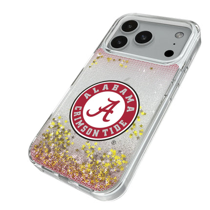 University of Alabama Crimson Tide Linen Glitter Phone Case for Apple iPhone