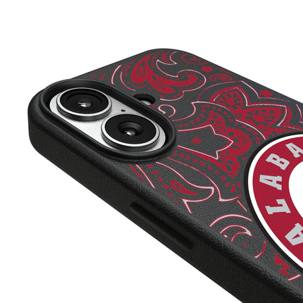 University of Alabama Crimson Tide Paisley MagSafe Compatible Phone Case for Apple iPhone