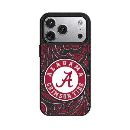 University of Alabama Crimson Tide Paisley MagSafe Compatible Phone Case for Apple iPhone