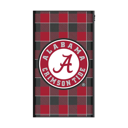 University of Alabama Crimson Tide Plaid 5000mAh Flat Powerbank