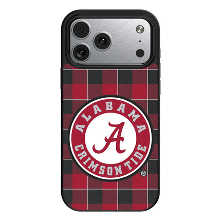 University of Alabama Crimson Tide Plaid MagSafe Compatible Phone Case for Apple iPhone
