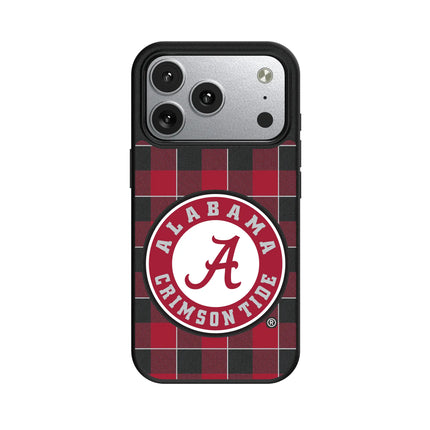 University of Alabama Crimson Tide Plaid MagSafe Compatible Phone Case for Apple iPhone