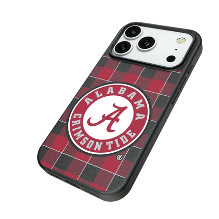 University of Alabama Crimson Tide Plaid MagSafe Compatible Phone Case for Apple iPhone