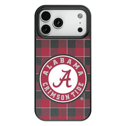 University of Alabama Crimson Tide Plaid MagSafe Compatible Phone Case for Apple iPhone