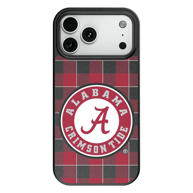 University of Alabama Crimson Tide Plaid MagSafe Compatible Phone Case for Apple iPhone