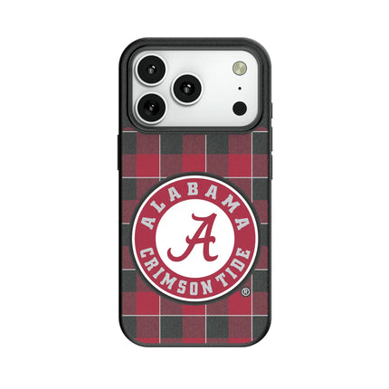 University of Alabama Crimson Tide Plaid MagSafe Compatible Phone Case for Apple iPhone