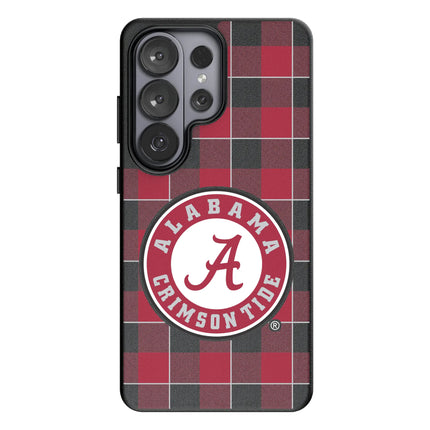 University of Alabama Crimson Tide Plaid MagSafe Compatible Phone Case for Samsung Galaxy