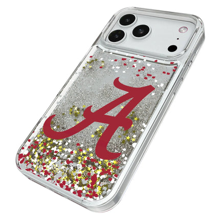 University of Alabama Crimson Tide Script A Confetti Glitter Phone Case for Apple iPhone