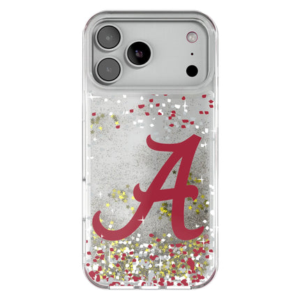 University of Alabama Crimson Tide Script A Confetti Glitter Phone Case for Apple iPhone
