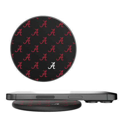 University of Alabama Crimson Tide Script A Fashion Pattern 15-Watt Wireless Charger